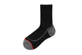 Half Cushioned Quarter Socks — Mixed Black Crew Striped And Black Grey Ankle Flagged