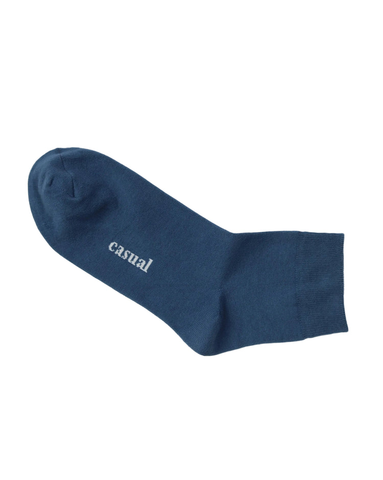 Classic Quarter Socks — Blue