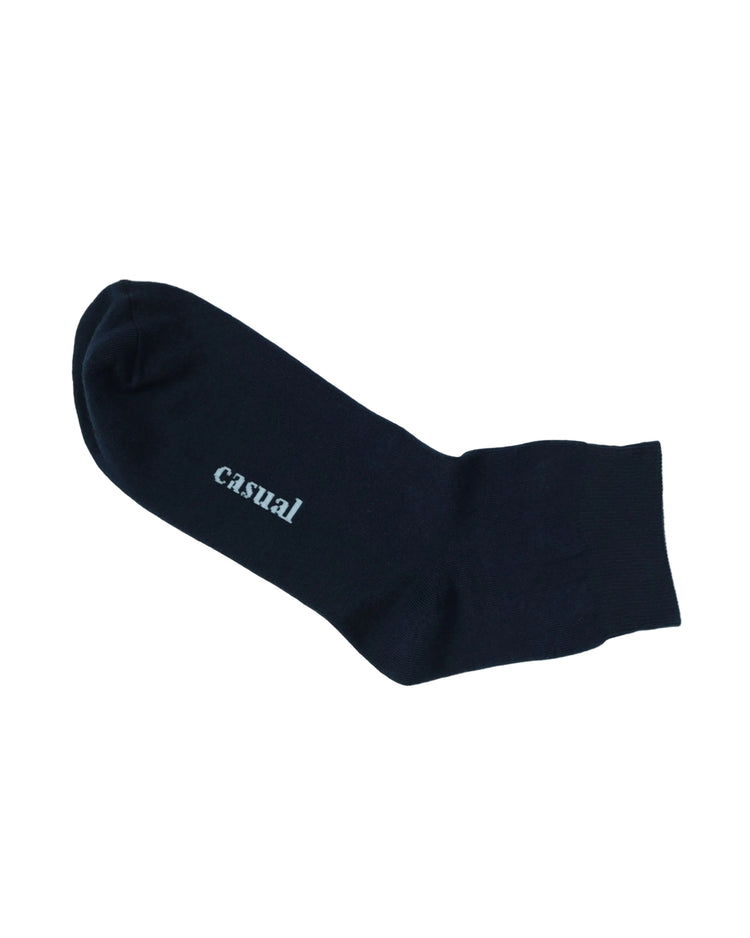 Classic Quarter Socks — Navy