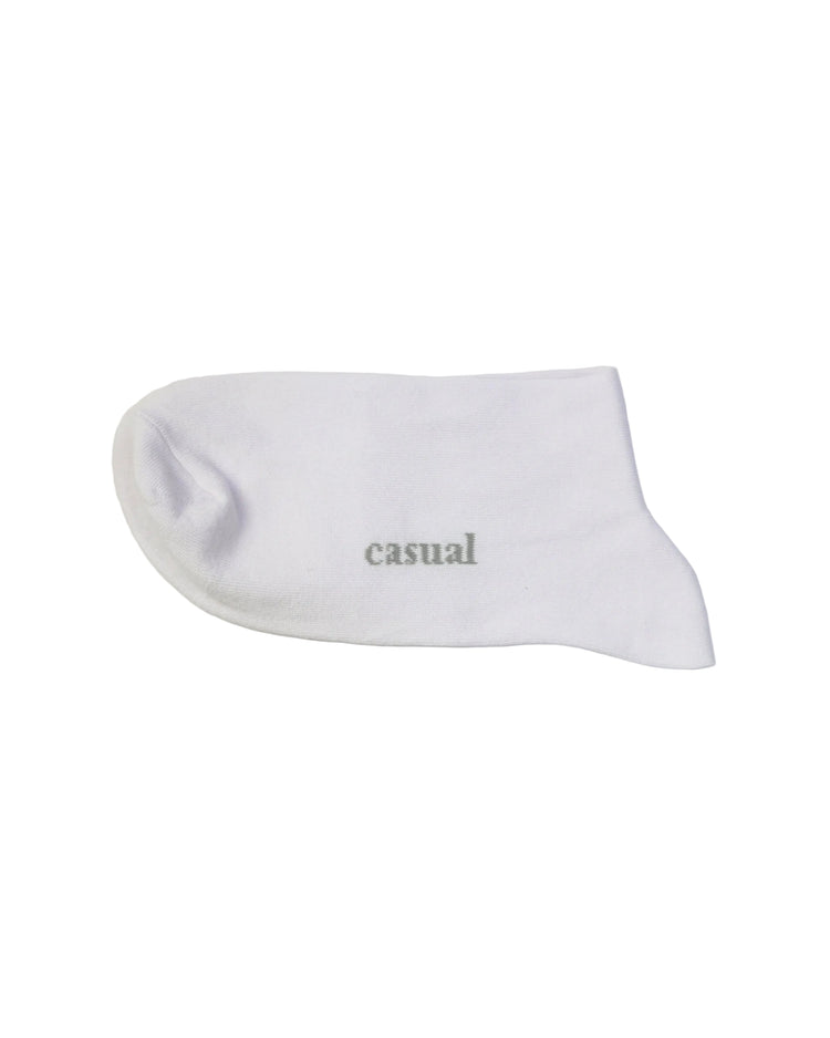 Classic Quarter Socks — White