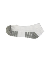 Half Cushioned Socks — White Grey Heel 3