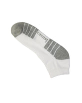 Half Cushioned Socks — White Grey Heel 3