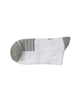Half Cushioned Quarter Socks — White Grey 2