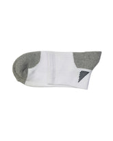 Half Cushioned Quarter Socks — White Grey
