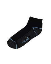 Half Cushioned Quarter Socks — Black Grey 2