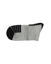 Half Cushioned Quarter Socks — Grey Black Toe 2