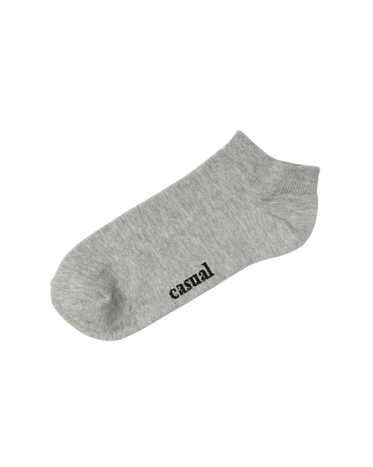 Low Cut Socks — Light Grey