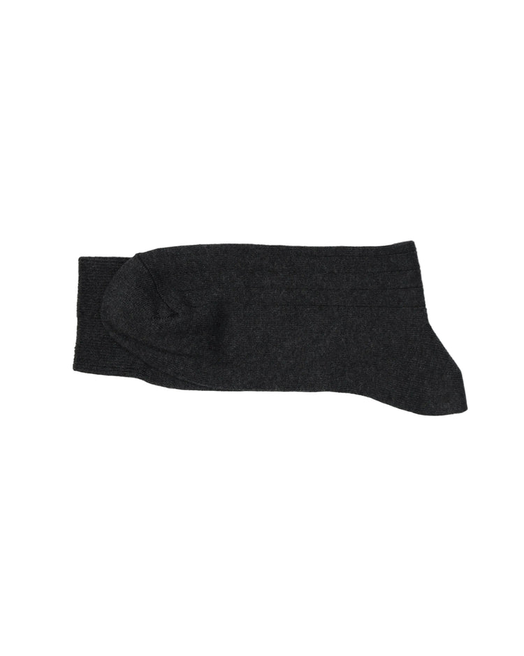Ribbed Socks — Charcoal