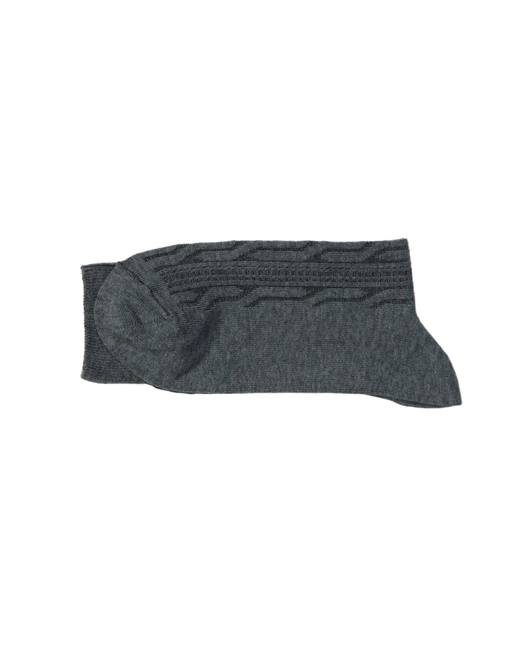 Ribbed Socks — Charcoal