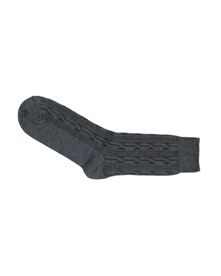 Ribbed Socks — Charcoal