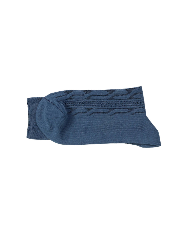 Ribbed Socks — Blue