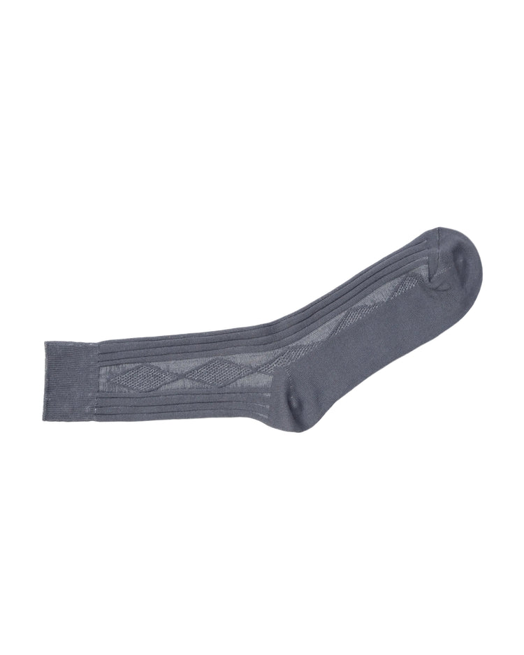 Ribbed Socks — Light Grey