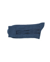 Ribbed Socks — Blue