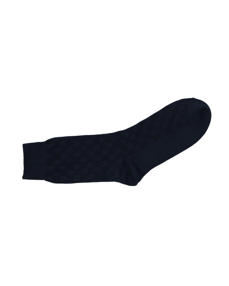 Ribbed Socks — Navy