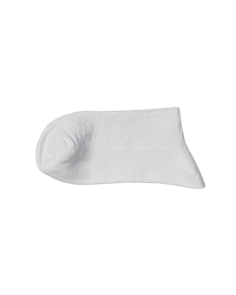 Ribbed Socks — White