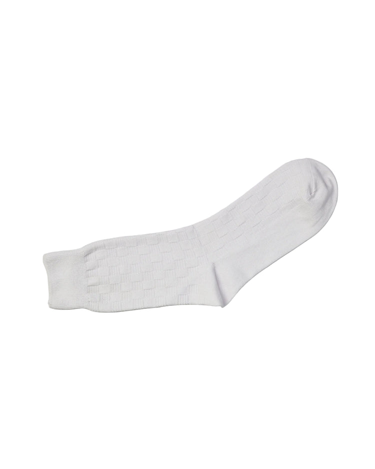 Ribbed Socks — White