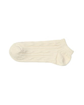Socket Ribbed Socks — Cream