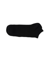 Socket Ribbed Socks — Black
