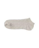 Socket Ribbed Socks — Beige