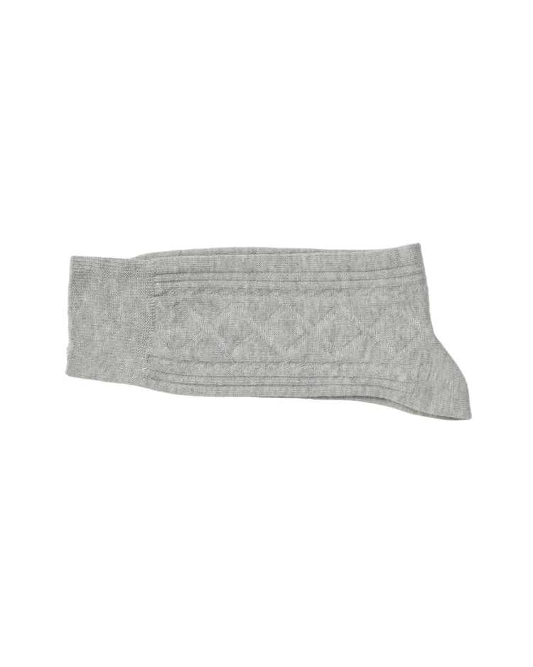 Ribbed Socks — Light Grey