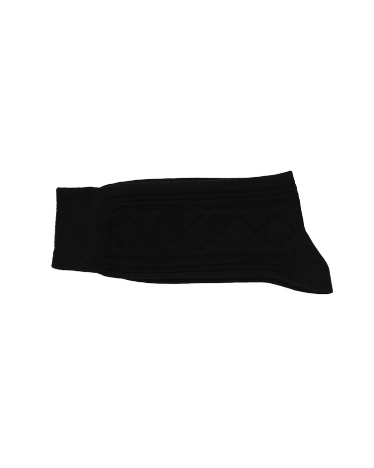 Ribbed Socks — Black