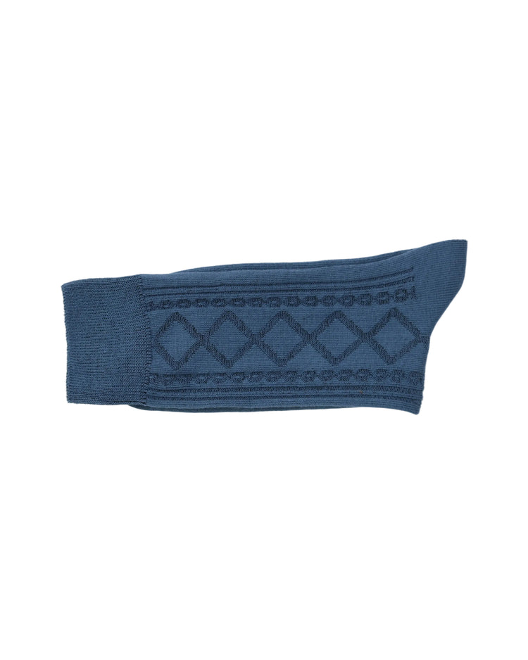 Ribbed Socks — Blue
