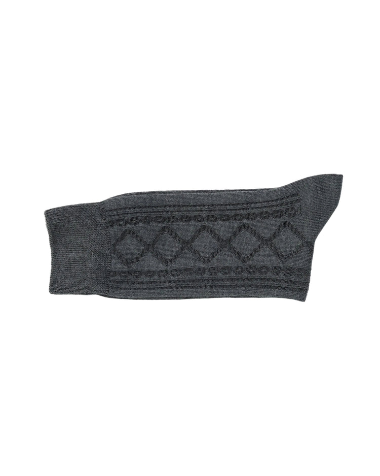 Ribbed Socks — Charcoal