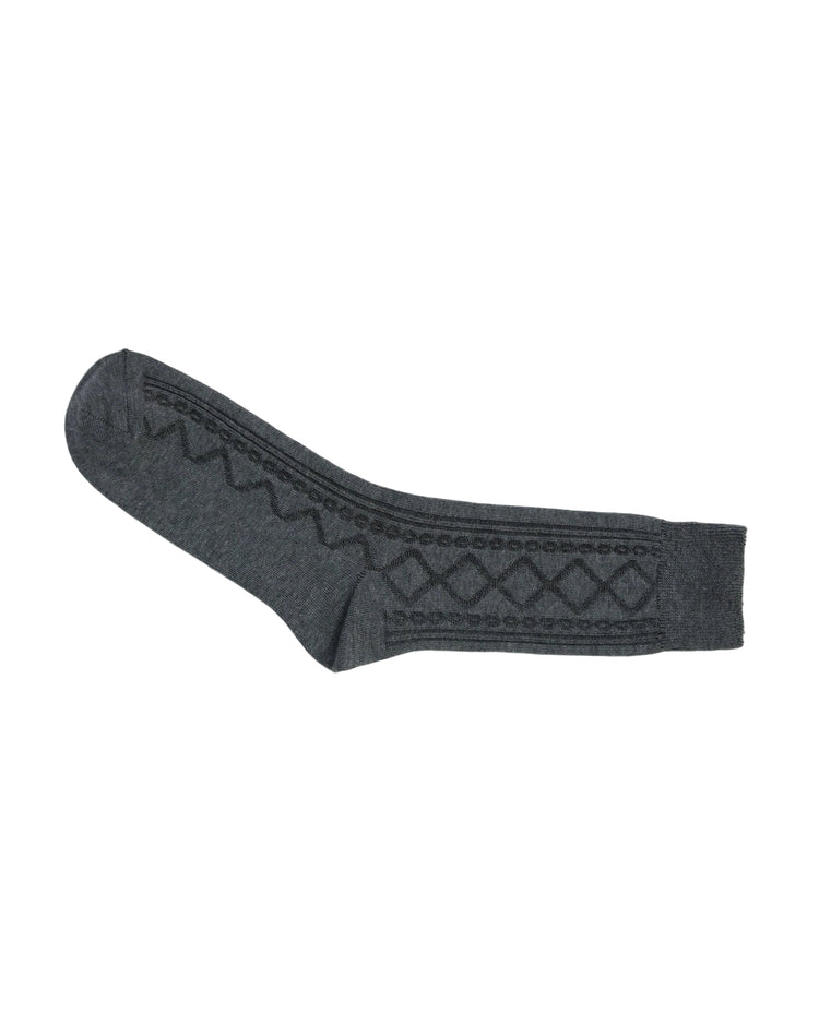 Ribbed Socks — Charcoal