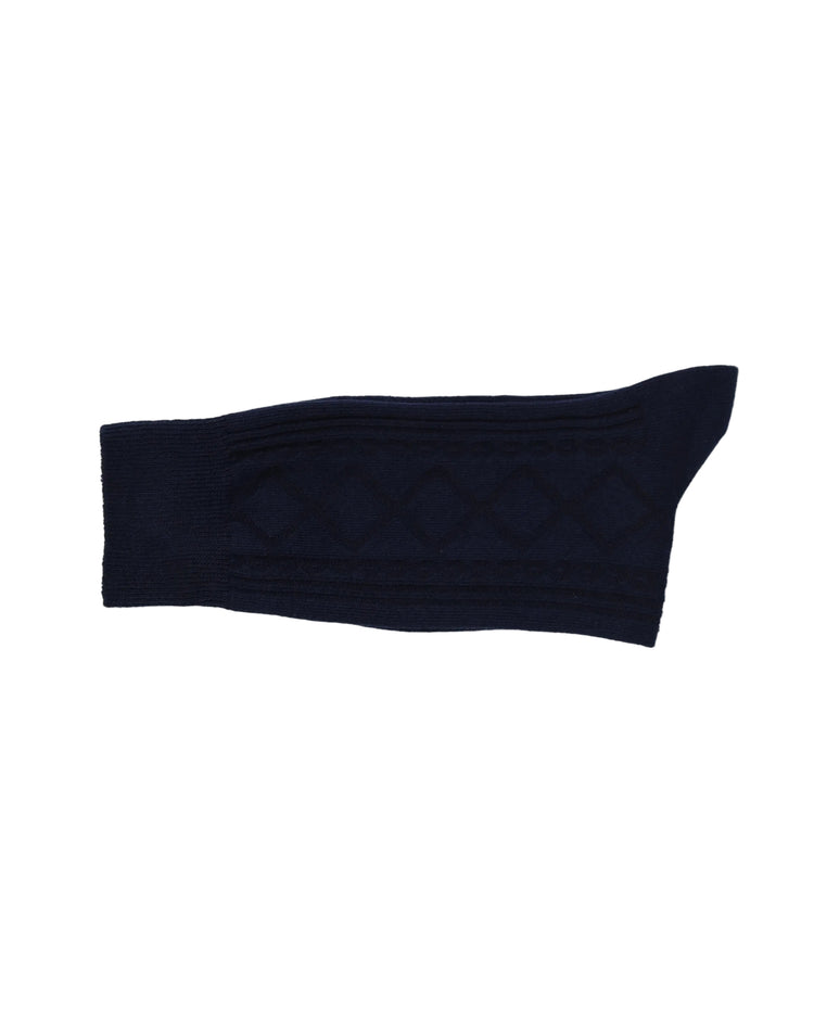 Ribbed Socks — Navy