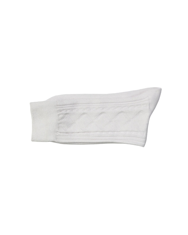 Ribbed Socks — White