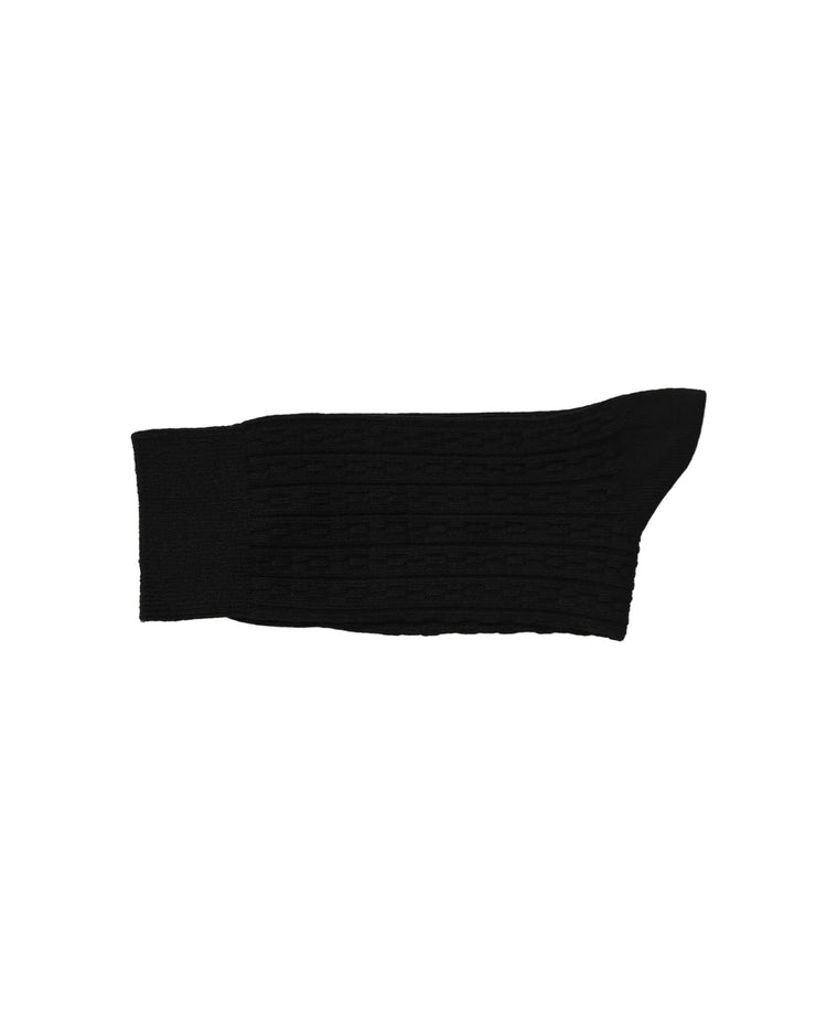 Ribbed Socks — Black