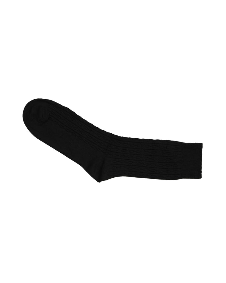 Ribbed Socks — Black