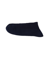 Ribbed Socks — Navy