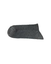 Ribbed Socks — Charcoal