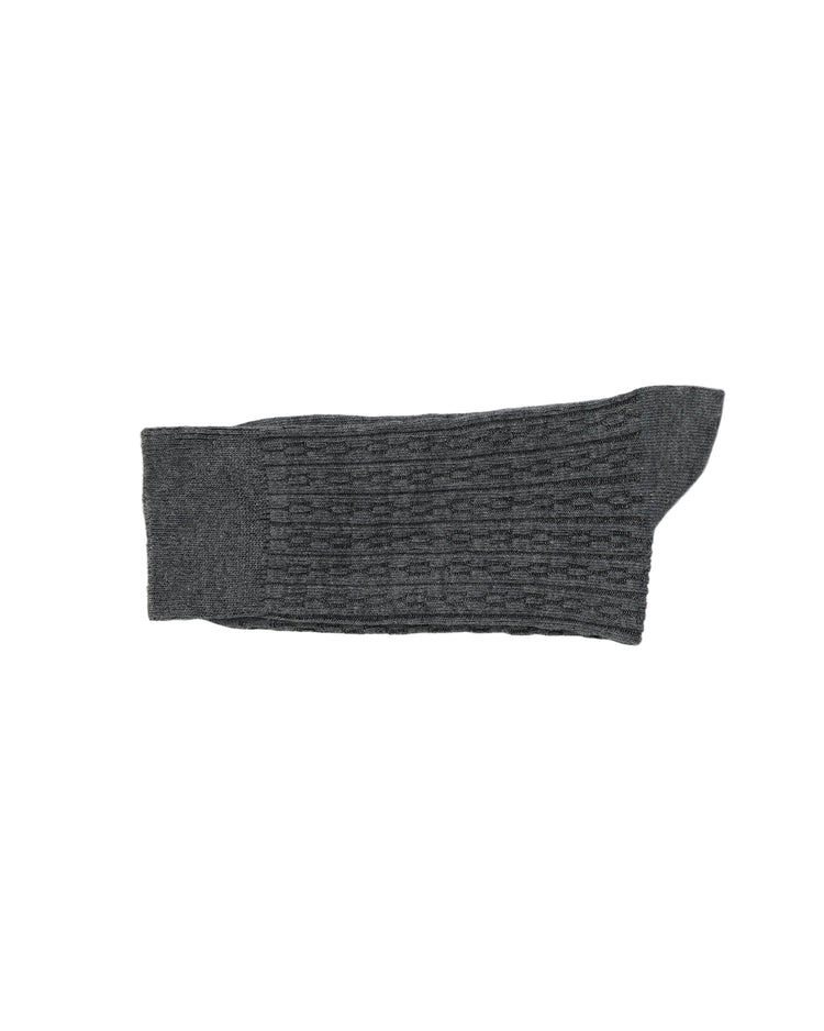 Ribbed Socks — Charcoal