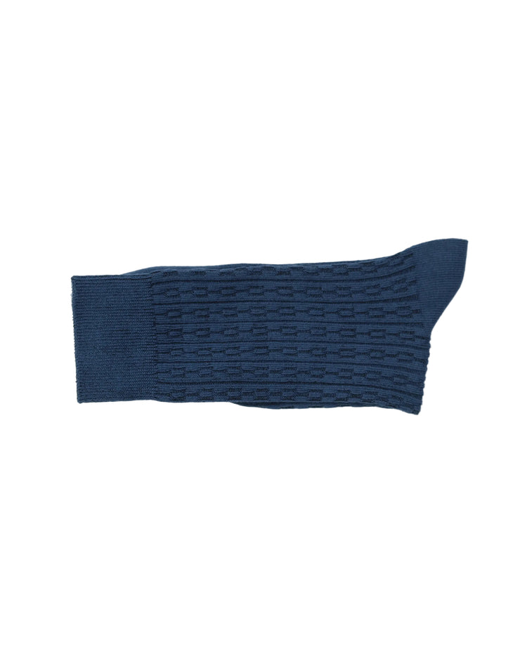 Ribbed Socks — Blue