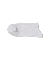 Ribbed Socks — White