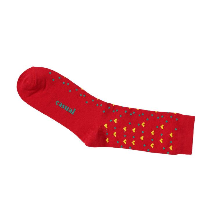 Not So Casual Socks — Yellow Hearts