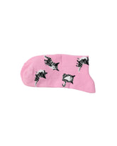 Not So Casual Socks — Pink cat