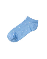 Low Cut Socks — Blue White Dots