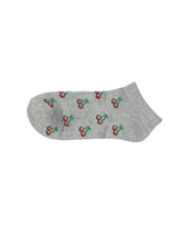 Low Cut Socks — Grey Cherry