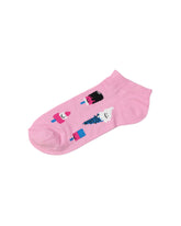 Low Cut Socks — Pink Print