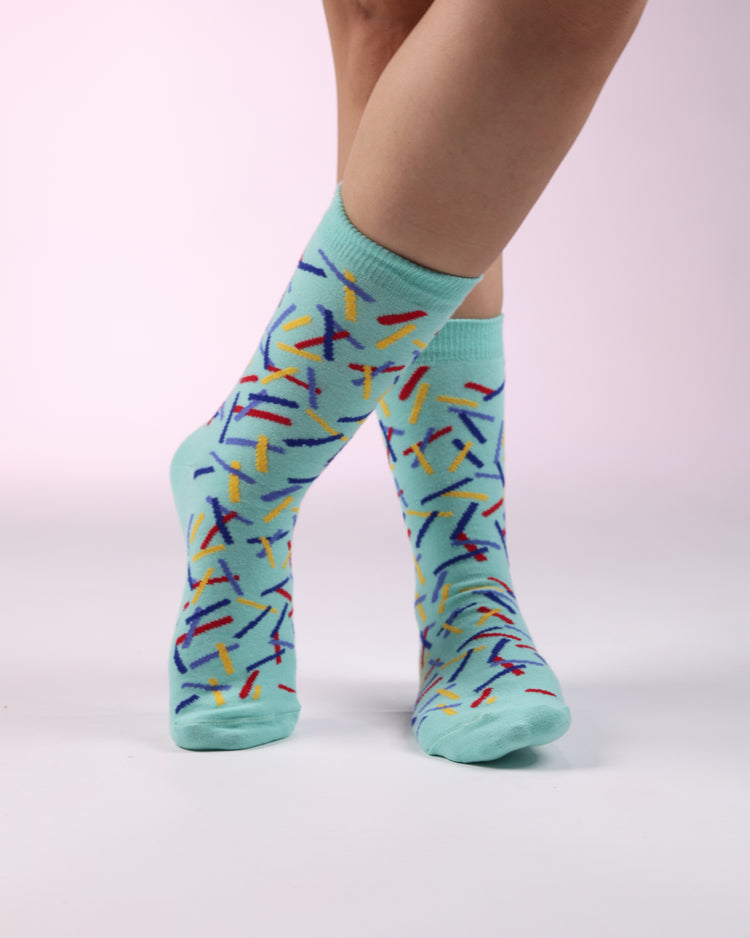 Not So Casual Socks — Confetti