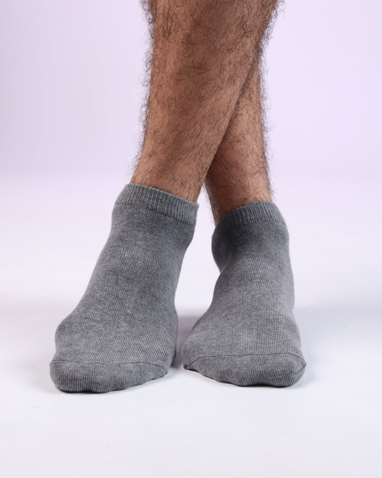 Low Cut Socks — Grey