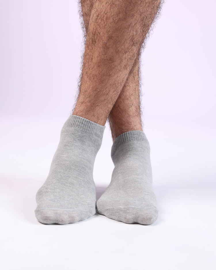 Low Cut Socks — Light Grey