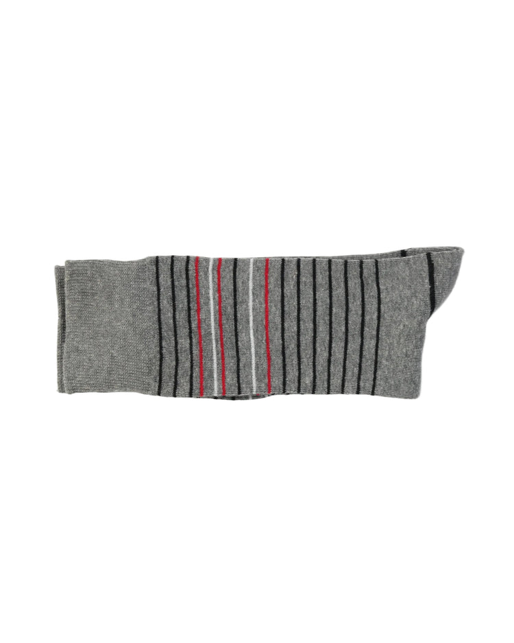 Casual Socks — Grey Red