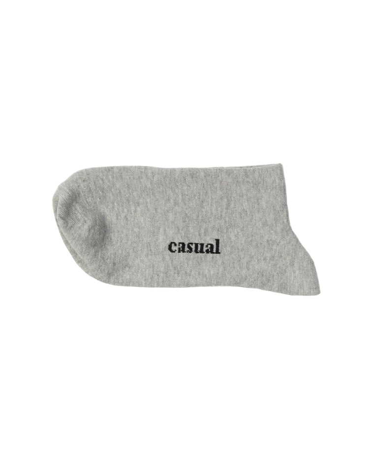 Classic Quarter Socks — Light Grey