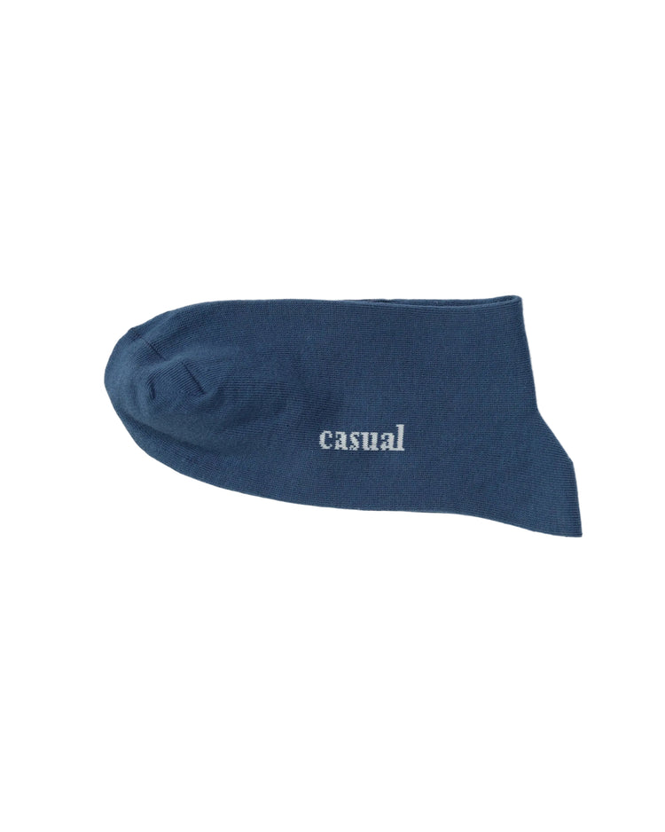 Classic Quarter Socks — Blue