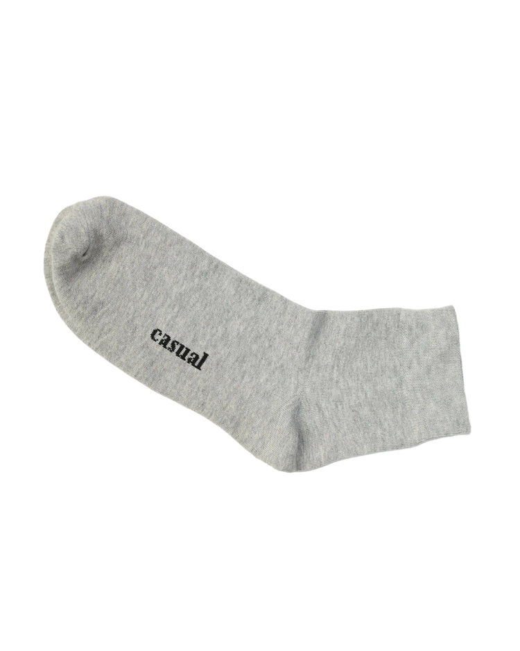 Classic Quarter Socks — Light Grey