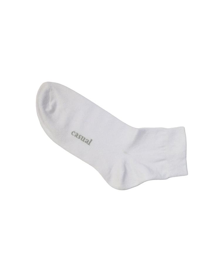 Classic Quarter Socks — White